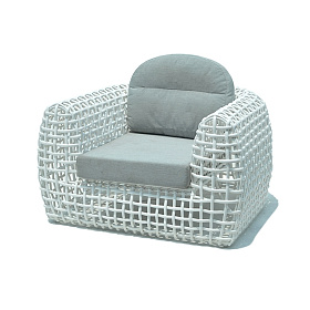 Кресло Dynasty WHITE mushroom