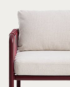 Комплект уличной мебели Omala из бордового алюминия и веревки