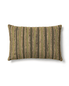 Чехол для подушки Dorevi из жаккарда в зеленую полоску 40 x 60 см