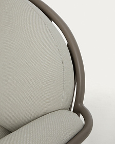 Уличное кресло Joncols из алюминия цвета таупе