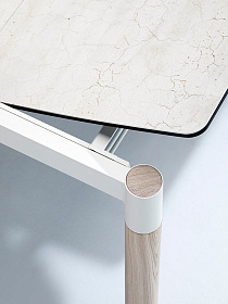 Выдвижной стол с дерев. ножками Köln 160х100