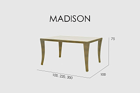 Стол обеденный Madison BRONZE 220х100