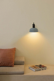 TATAWIN голубовато- серый настенный светильник 1xE27