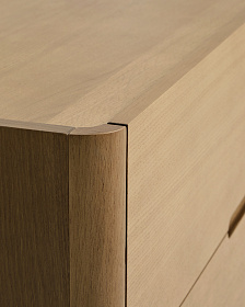 Комод Arelida из дуба со светло-коричневой отделкой, 100 x 80 см