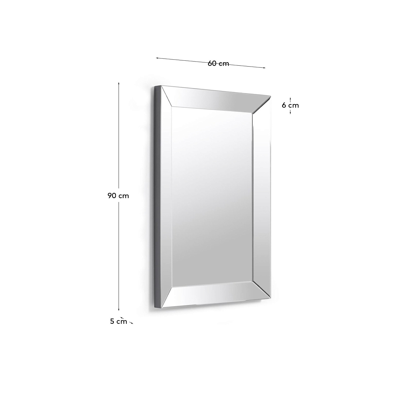 Прямоугольное зеркало Anel