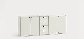 Сервант Wally 4D4D кремовый