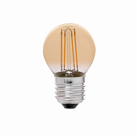 Лампочка янтарная G45 E27 LED 4W 