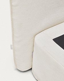 Изголовье кровати Jaira из белого шенилла со съемным чехлом для кроватей шириной до 160 см