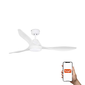 Потолочный вентилятор POLARIS Ш1320MM белый 3 PALAS LED 18W TUYA