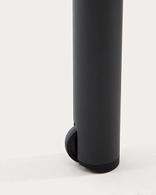 Шезлонг Lesina из алюминия и ткани графитового цвета