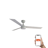 Потолочный вентилятор CRUISER L Ш1320MM белый 3 PALAS 18W LED DIM TUYA