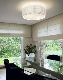 Плафон Isamu Ø77 см перламутровый