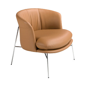 Кресло 5192 из коричневой экокожи