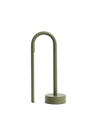 Переносная настольная лампа Bow из зеленого алюминия