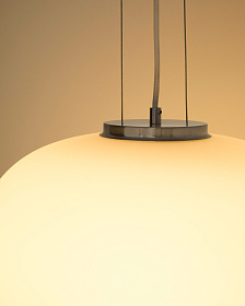 Подвес Ardali из тонированного стекла и стали с матовой отделкой, диаметр 40 см