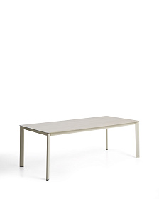 Уличный стол Anafi с бежевой столешницей из спеченного камня, 220 x 100 см