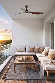 Потолочный вентилятор OUTWOOD L Ш1500MM коричневый/темный орех 3 PALAS IP44