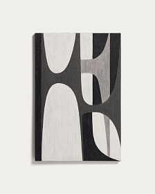 Абстрактная черно-белая картина Onure, 60 x 90 см