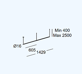 Подвес Tubs Modular Pendant Lineal Double 00-A060-05-M1