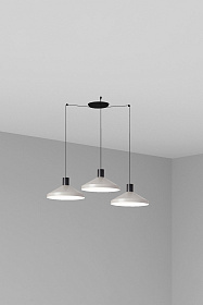 Серый подвесной светильник Kombo Ø40 3L