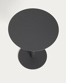Уличный столик Asinara из графитового алюминия, диаметр 40 см
