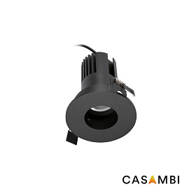Встраиваемый светильник KIRA PINHOLE FIJO IP20 10W черный 24є 2700K CASAMBI