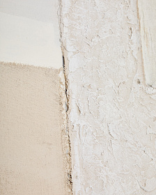 Pineda Абстрактный холст белого цвета 95 x 95 см