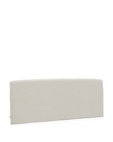 Изголовье Valma из жемчужного шенилла со съемным чехлом для кровати 160 x 200 см