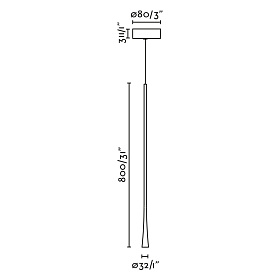Подвесной светильник DIANA 800 золотой LED 6W 2700K
