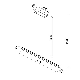 Подвесной светильник LINEAL 8956