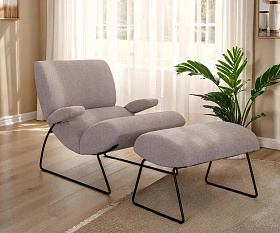 Кресло с пуфом Neox