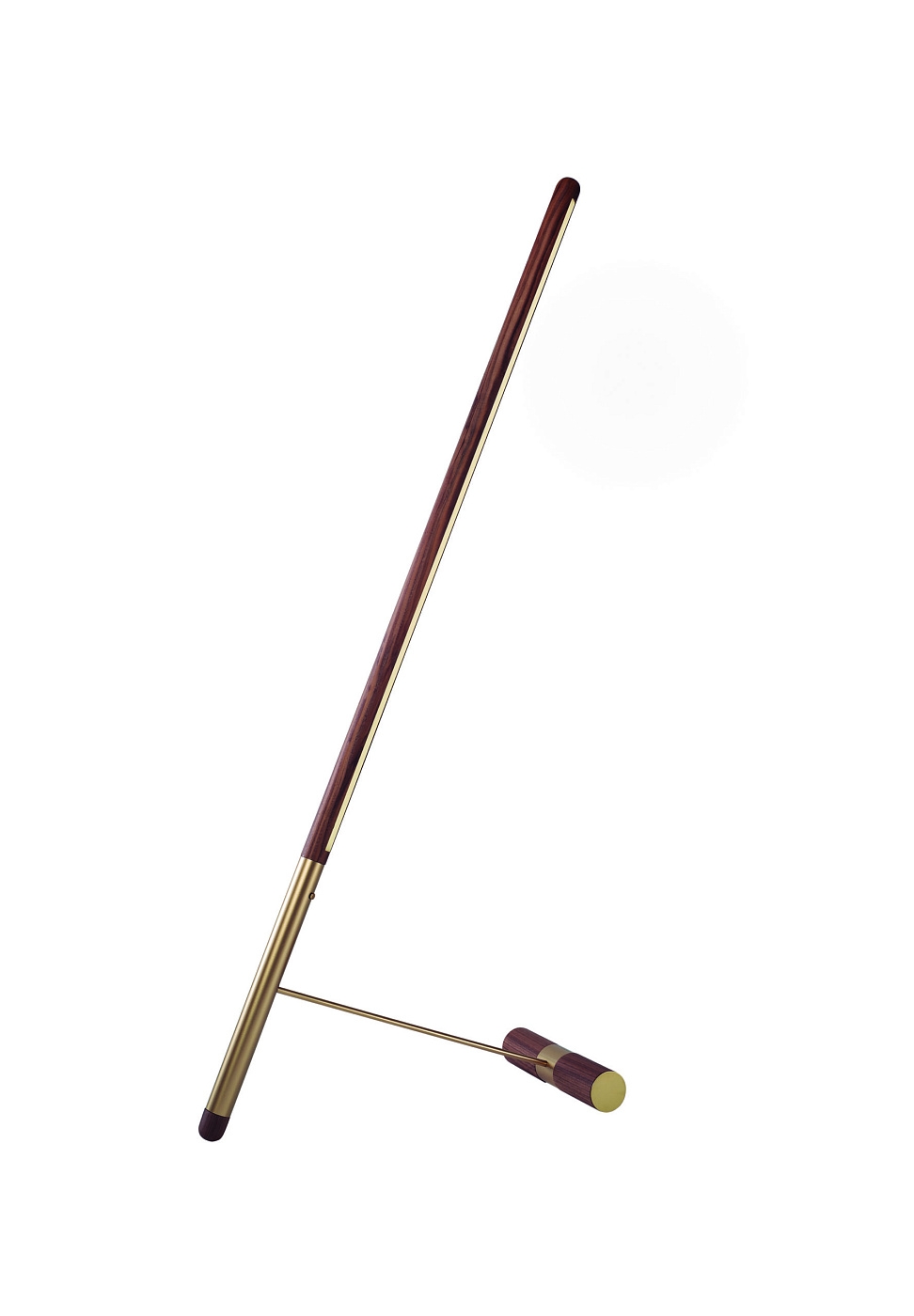 Торшер Linea D Walnut-Gold