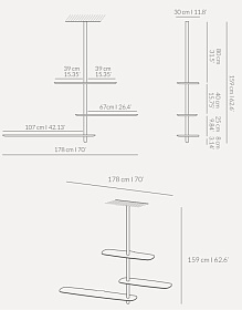 Полка настенная Unica - Configuration 05