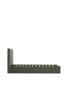 Кровать Darnela из шенилла цвета мха, для матраса 90 x 200 см