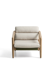 Уличное кресло Menfi из массива акации и зеленой веревки