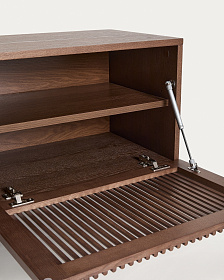 Тумба под ТВ Beyla из ясеня с отделкой под орех