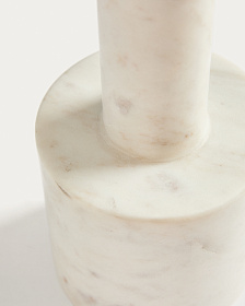 Подсвечник Zalvori из белого мрамора 23 см