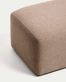 Пуф Blok из коричневого шенилла, 60x104 см