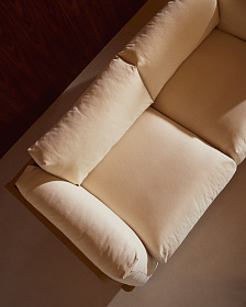 Oaq Трехместный диван бежевого цвета 225 см