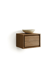 Kenta Мебель для ванной из массива тика с натуральной отделкой, 60 x 45 см