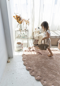 Ковер Сосновая шишка розовый 130*180