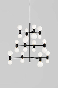 Подвестная Люстра ABALLS CHANDELIER 12 черная