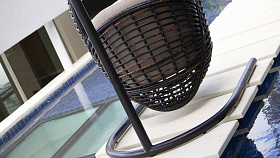 Подвесное кресло Heri OFF WHITE с основанием 2900