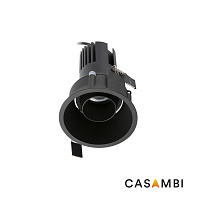Встраиваемый светильник TULIPA DOWN ORI 15W 4000K CRI90 50° черный CASAMBI