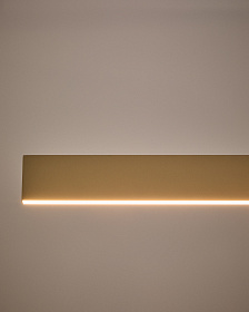 Подвесной светильник Boadella из алюминия с бежевой отделкой