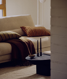 Ovak Журнальный столик из акации с чёрной отделкой 140 x 70 см