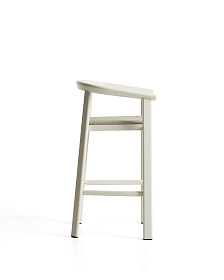 Уличный барный стул Erice из алюминия и веревки цвета экрю, 75 см