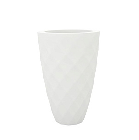Кашпо Vases Nano матовое белое Ø18x36