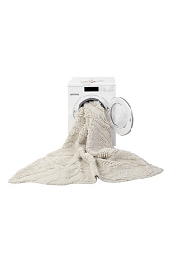 Шерстяной стираемый ковер Enkang слоновая кость 170*240