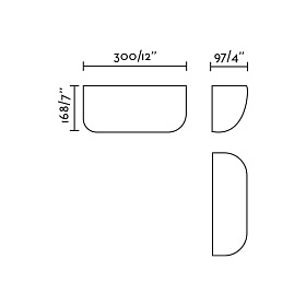 KAPPU 300 Настенный светильник белый 2xE14